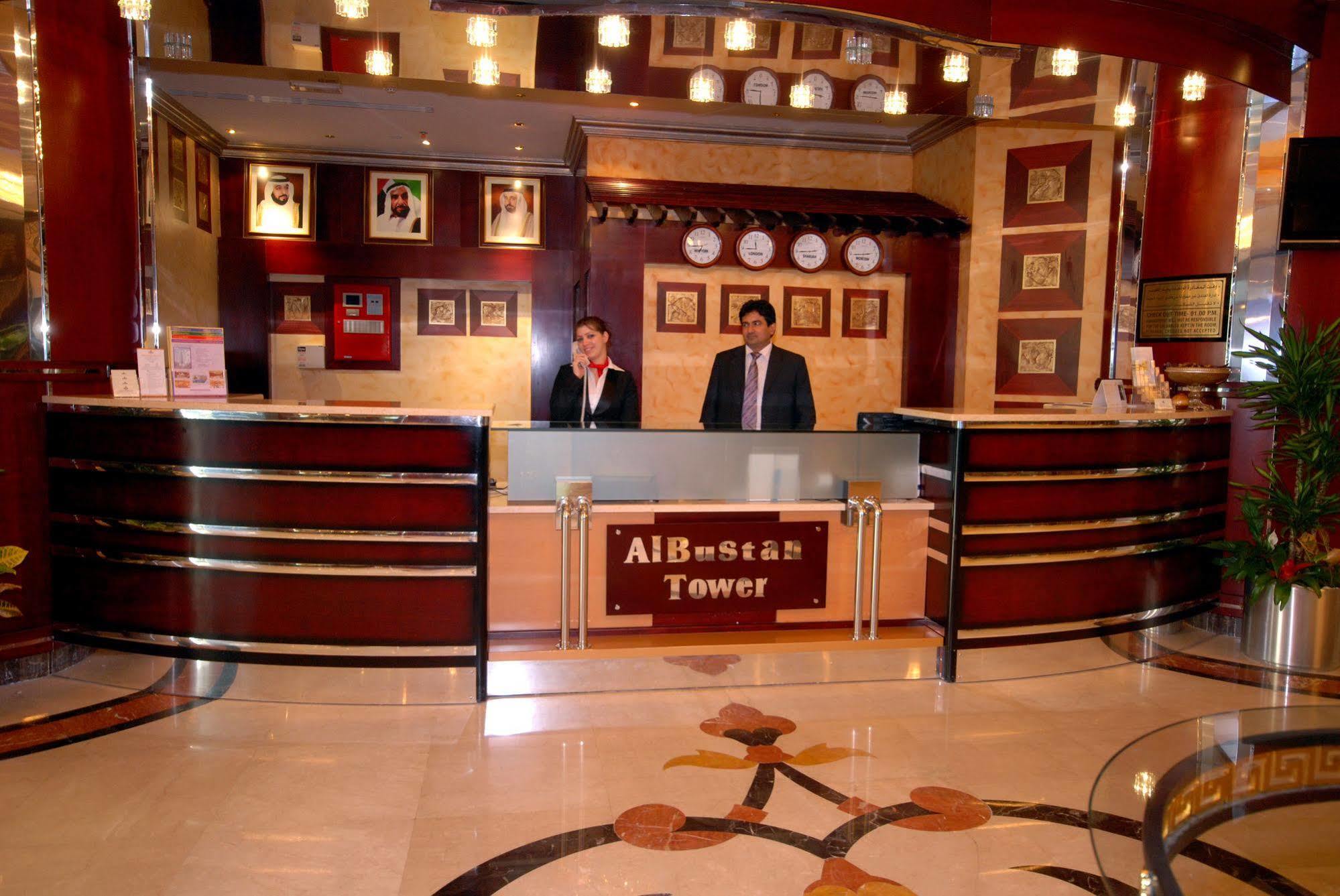 Al Bustan Tower Hotel Suites Sharjah Bagian luar foto